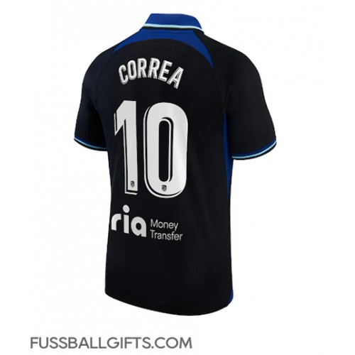 Atletico Madrid Angel Correa #10 Fußballbekleidung Auswärtstrikot 2022-23 Kurzarm